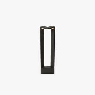 Ray Extérieure Rectangulaire Minimaliste, Métal/Acrylique, Noir, Extérieur