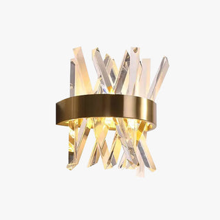 Kristy Applique Murale Luxueux LED Moderne Métal Cristal Or Chambre à Coucher/Salon