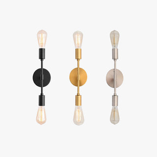 Silva Applique Murale Design Moderne LED Métal Noir/Argent/Or Salle de Bain/Chambre
