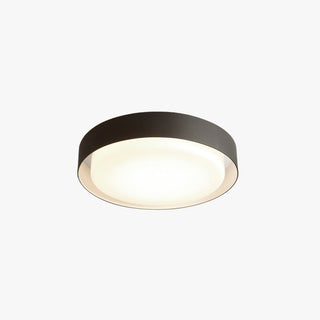 Ray Ronde Moderne LED Plafonnier Noir Métal/Acrylique Extérieur