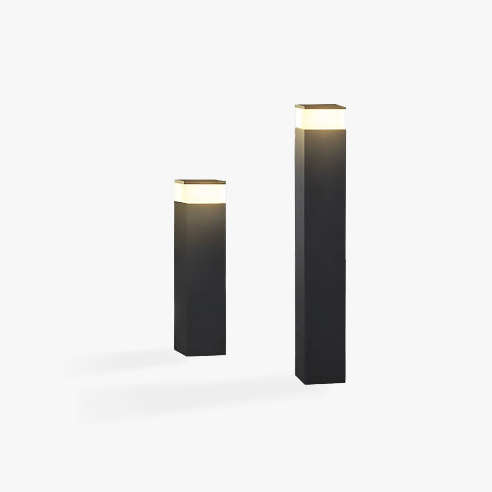 Ray Moderne LED Lampadaire Extérieure Noir Métal Allée Cour