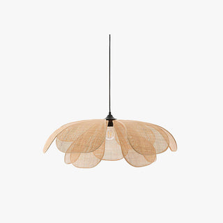 Ritta Suspension Vintage, Métal/Rotin, Bois, Salle à Manger