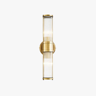 Noronor LED Applique Murale Cylindrique Vintage Métal/Verre Or-Luire