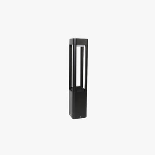 Ray Borne Extérieure Rectangulaire Simple, Métal/Acrylique, Noir, Jardin