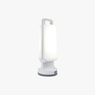 Ray Lampe de Table Cylindre Moderne, Acrylique, Gris/Blanc/Vert/Orange, Jardin