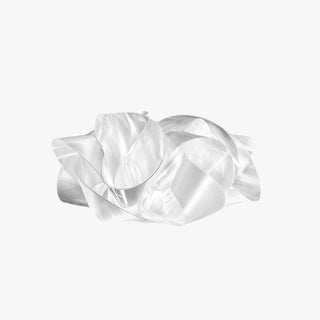 Arisha Suspension Fleur Simple, PVC, Blanc, Salon