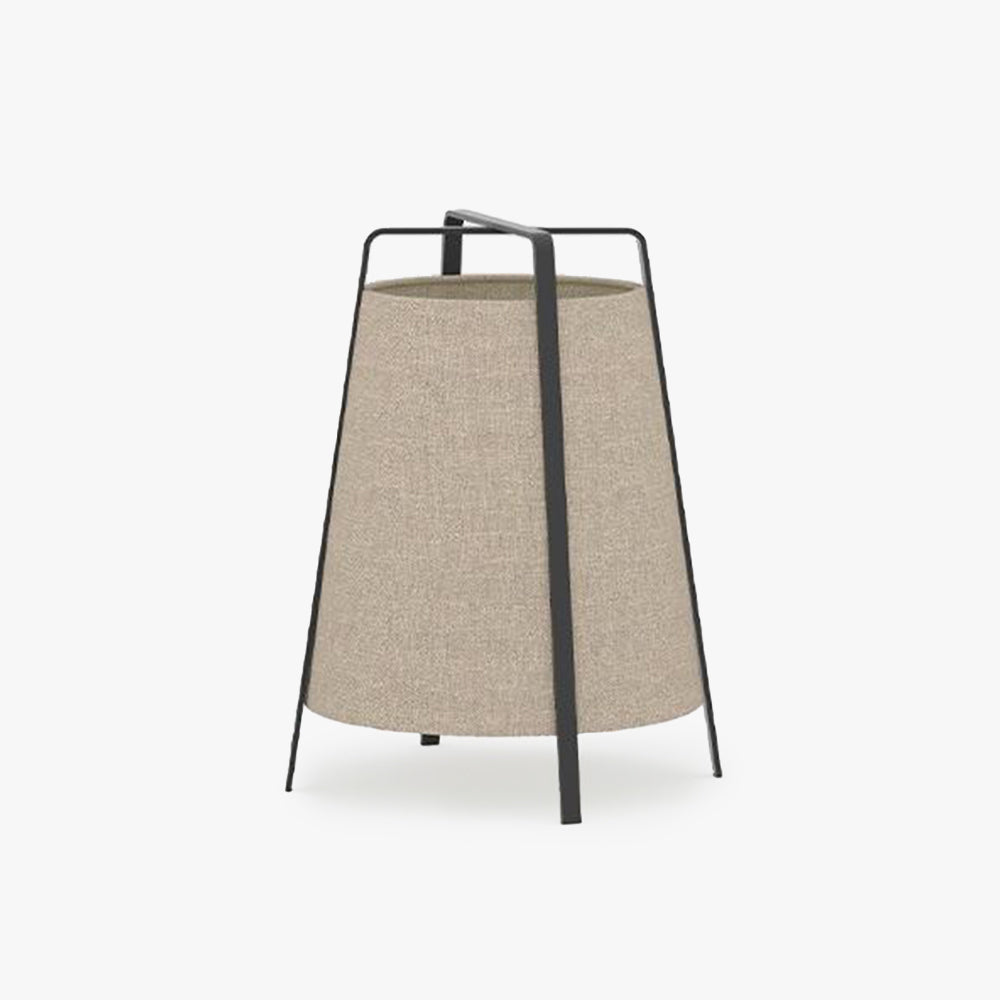 Ritta Lampadaire Dôme Nordique, Métal/Tissu, Beige, Chambre à Coucher