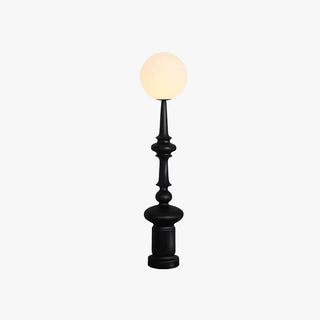 Mira Design Intérieur Lampadaire Colonne Vintage Résine/Verre Noir Salon/Chambre