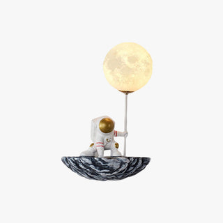Aria Applique Murale Sphérique Astronaute Design LED Moderne Métal/Verre/Acrylique Blanc Salon