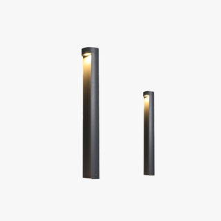 Ray Moderne Lampadaire Extérieur LED Noir Métal/Verre Jardin Couloir