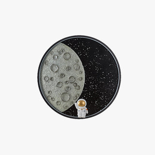 Aria Applique Murale Astronaute Rounde Lune, Métal, Chambre/Salon