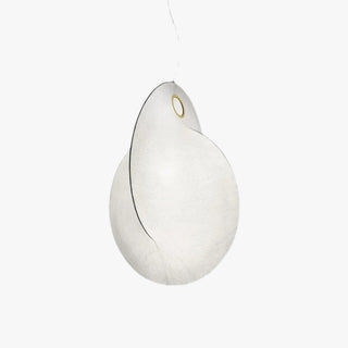 Ritta Suspension Boule Moderne, Métal/Soie, Blanc, Salon/Chambre à Coucher
