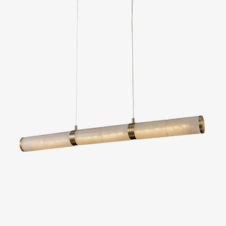 Eira Minimaliste Albâtre Linéaire Pendentif Lumière