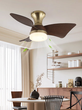 Plafonnier Ventilateur Aureon Moderne en Bois