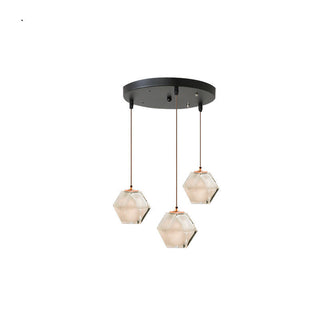 Valentina Polyèdre LED Suspension Métal Verre Cuisine Chambre à Coucher
