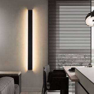 Ray Applique Murale Rectanglaire Minimaliste, Métal/Acrylique, Noir/Blanc, Salle de Bain