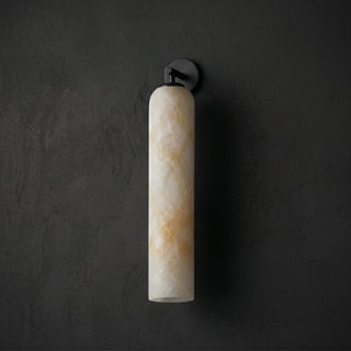 Tube Alabaster Wall Sconce-Neutral Decor