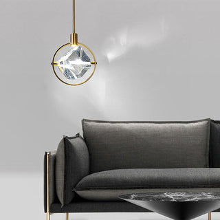 Kristy Suspension Luxe Moderne Métal/Cristal Salle à manger