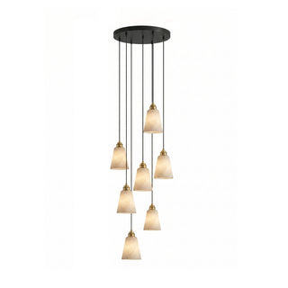 Droplet Alabaster Pendant Lamp-Neutral Decor