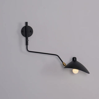 Arisha Simple LED Applique Murale Linéaire Industrielle 1/2 Lumières Métal Noir Salon/Chambre à Coucher