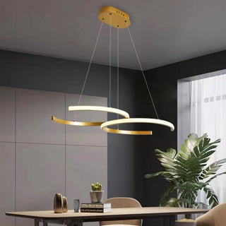 Arisha Luminaires suspension  de lumière pendante de l'anneau LED pour la salle à manger