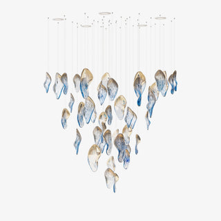 Ocean Drift Blown Glass Customize Chandelier-Neutral Decor