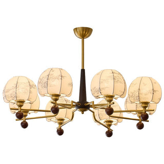 Acarira Lustre Bois Tissu Art Nordique Premium Bloom