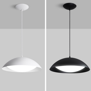 Valentina Suspension Moderne Minimaliste Blanc Métal Salle à Manger