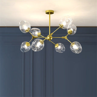 Valentina Suspension Multi Retro, Metal/Verre, Noir/Or, Chambre