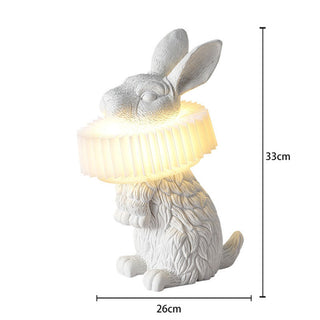 Lampe de Table lapin Moderne, Résine, Blanc, Salon