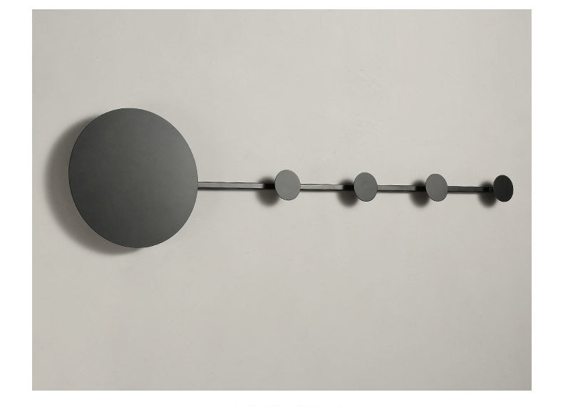 Arisha Porte-manteau Applique Murale Linéaire Moderne, Métal, Noir/Blanc, Chambre