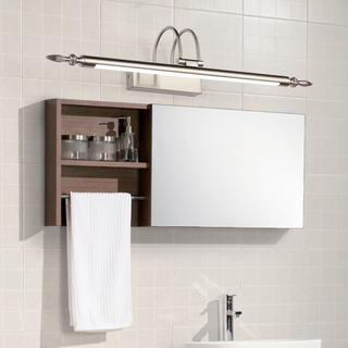 Arisha Applique Murale LED Linéaire Moderne, Métal, Noir, Salon/Salle de Bain