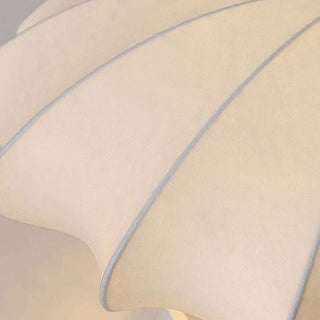 Ritta Ronde Moderne LED Plafonnier Blanc Tissu Salon Chambre à coucher