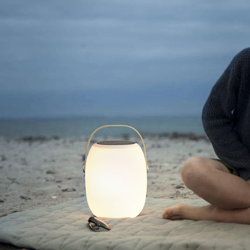 Ray Moderne LED Lampe Extérieure au Sol Acrylique Camping/Patio/Balcon