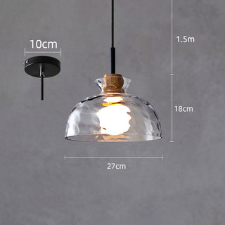 Arisha Suspension Dôme Vintage, Verre, Marron, Salon