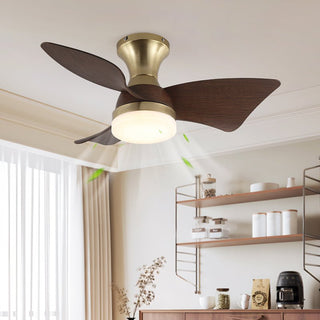 Plafonnier Ventilateur Aureon Moderne en Bois