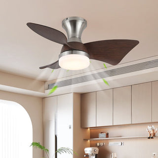 Plafonnier Ventilateur Aureon Moderne en Bois