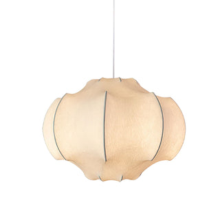 Silken Lotus Silk Pendant Lamp-Neutral Decor