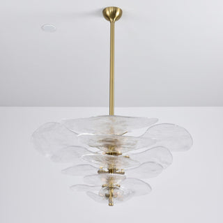 Aurora Lustre Pétale en Verre Murano Doré Luxe-Luire