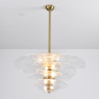 Aurora Lustre Pétale en Verre Murano Doré Luxe-Luire