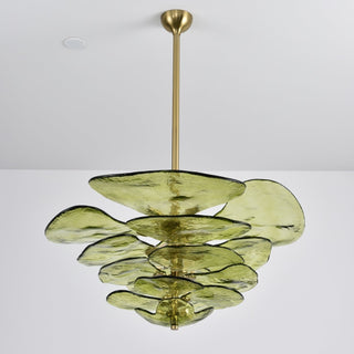 Aurora Lustre Pétale en Verre Murano Doré Luxe-Luire