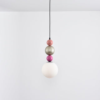 Eshaisra Nordic Art Rond Billes Empilage Verre Pendentif Lampe