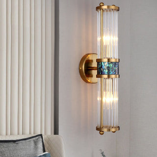 Ray Applique Murale de luxe en cristal de lumière Lampe de chevet à coquille simple pour chambre
