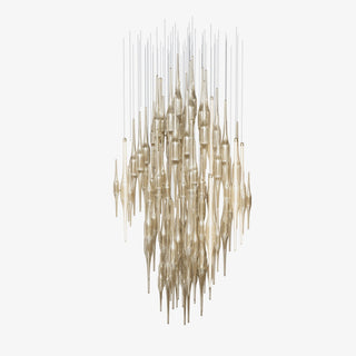 Vitara Glass Drop Chandelier-Neutral Decor