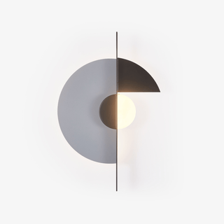 Geometric Eclipse Wall Sconce-Neutral Decor