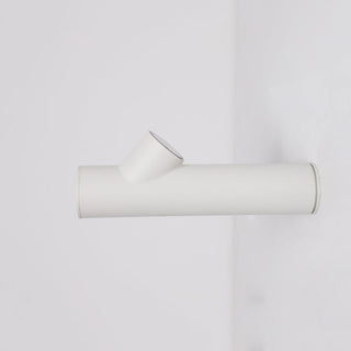 Ray Applique Murale Cylindrique Moderne, Métal/Verre, Blanc/Noir, Extérieur