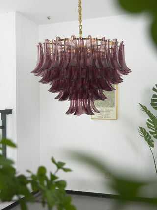 Amethyst Bloom Chandelier-Neutral Decor