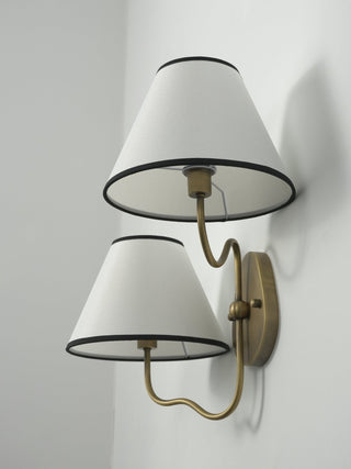 Clara Double Wall Sconce-Neutral Decor