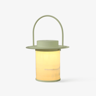 Pod Portable Rechargeable Alabaster Table Lamp-Neutral Decor