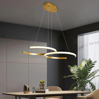 Arisha Luminaires suspension  de lumière pendante de l'anneau LED pour la salle à manger